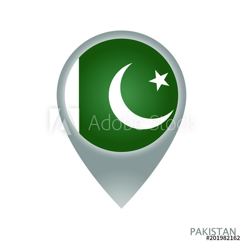 Map Pointer With Flag Of Pakistan Gray Abstract Map Icon Vector 500x500 Map Pointer With Flag Of Pakistan Gray Abstract Map Icon Vector