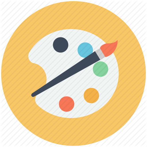 512x512 Paint, Paint Brush, Painting Palette, Palette Icon Icon