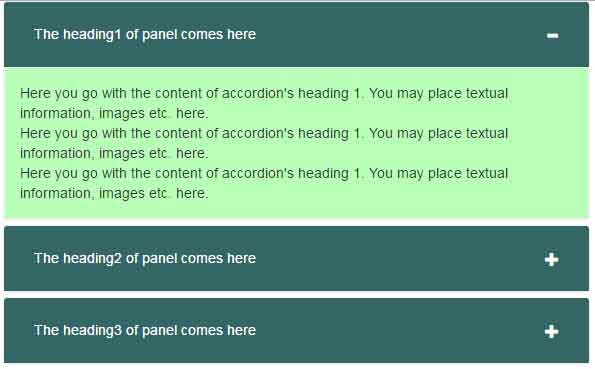 595x369 Bootstrap Accordion With Toggle Button Demos