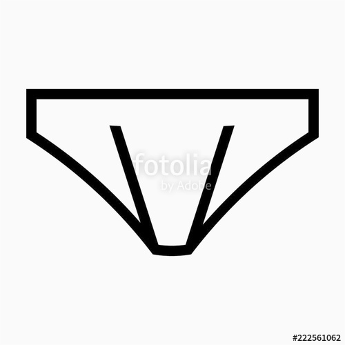 500x500 Outline Panties Pixel Perfect Vector Icon Stock Image And Royalty