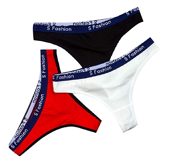 679x649 Zimase Women Thong Underwear Fine Cotton Pack Bikini Briefs