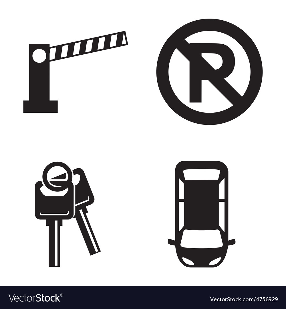 1000x1080 Parking Icon Vector