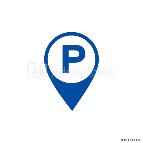 500x500 Parking Space Sign Of The Parking Lot Parking Area Parking Icon