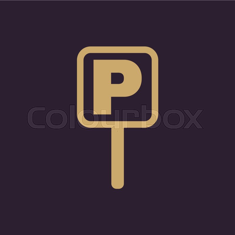 800x800 The Car Parking Icon Parking Symbol Stock Vector Colourbox