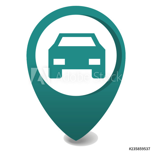 500x500 Map Marker Icon, Vector Pin Location In Green, Gps Icon