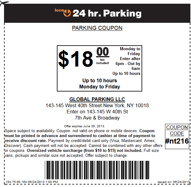 Icon Parking Garage Coupon at Collection of Icon