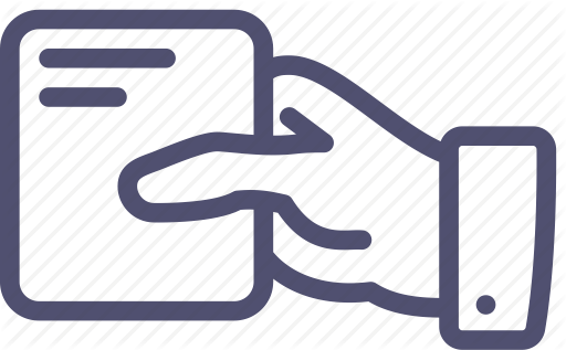 512x317 Business, Card, Cutaway, Hand, Pass Icon