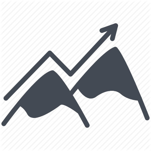 512x512 Arrow, Business, Mountain, Peak, Solid Icon