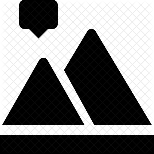 512x512 Peak Value Icon Of Glyph Style