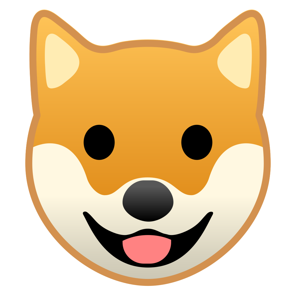 1024x1024 Dog Face Icon Noto Emoji Animals Nature Iconset Google