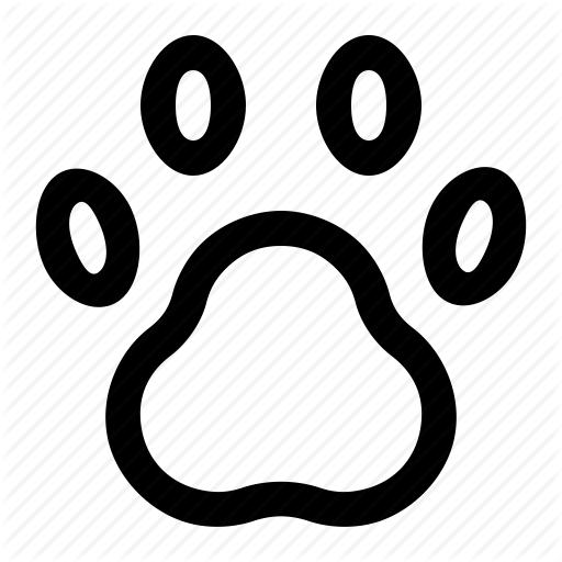 512x512 Animal, Animal Foot, Paw, Paw Print, Pet, Pet Footprint, Track Icon