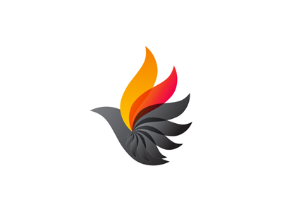 400x300 Phoenix Bird Logo Design Symbol