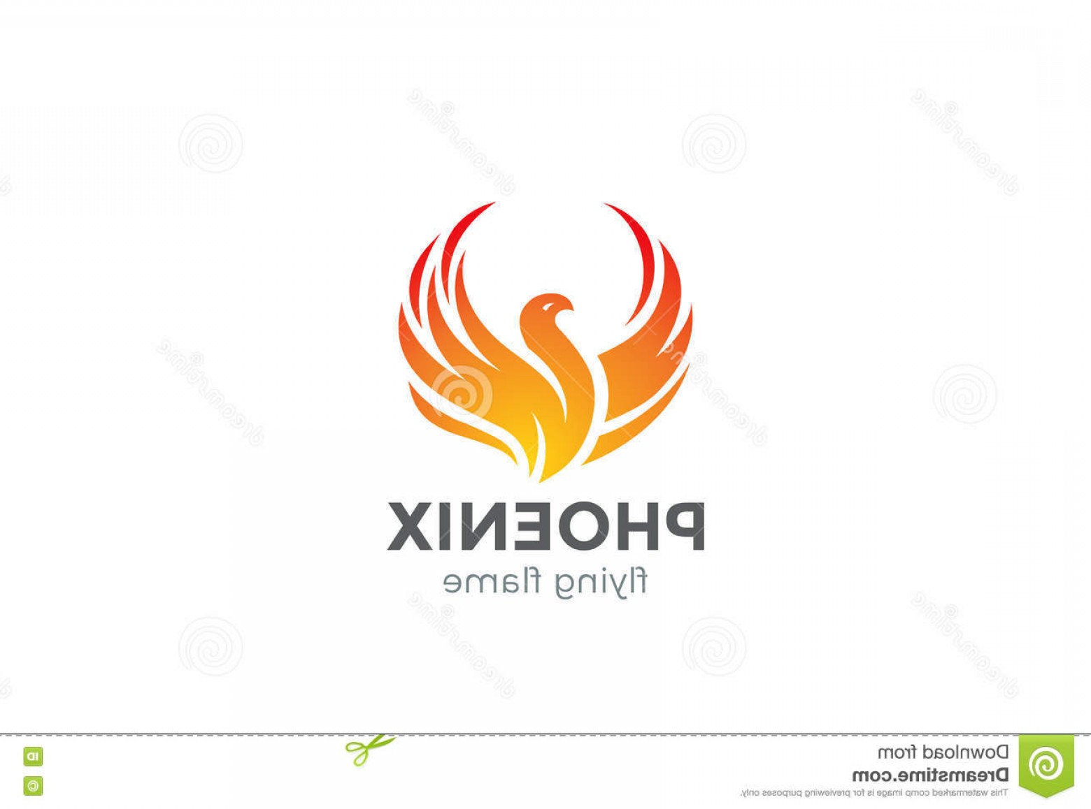 1560x1158 Stock Illustration Phoenix Logo Flying Bird Design Vector Abstract