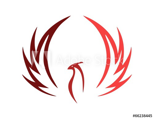 500x387 Bird Logo,phoenix Symbol,wings Icon,luxury Style