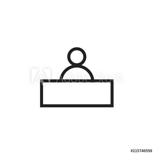 500x500 Sales Booth Icon Vector Illustration