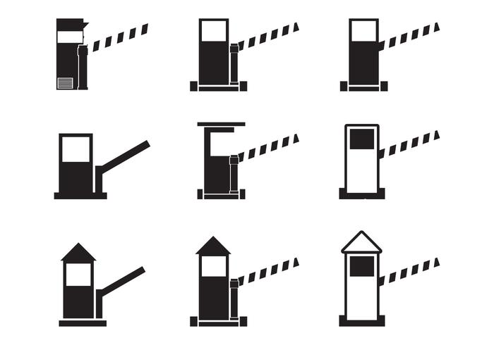 700x490 Toll Booth Icon Set