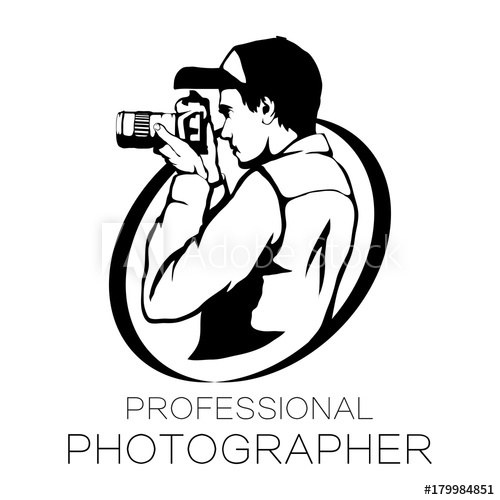 Photographer With Camera Icon Photographer Logo 500x500 Photographer With Camera Icon Photographer Logo