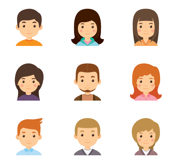 600x564 Young Avatar Collection Premium Icons