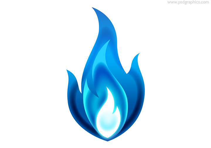 720x506 Blue Flame Icon Psdgraphics