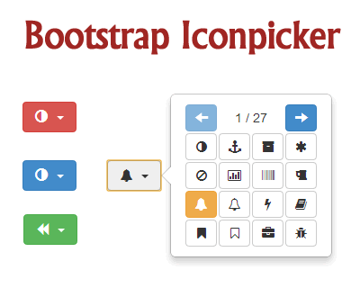 400x320 Iconpicker For Bootstrap