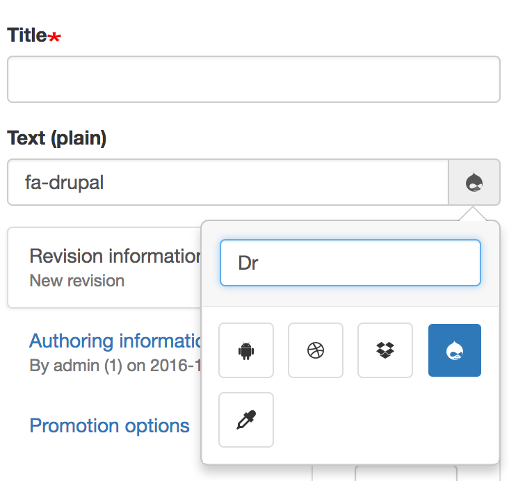 732x692 Font Awesome Iconpicker