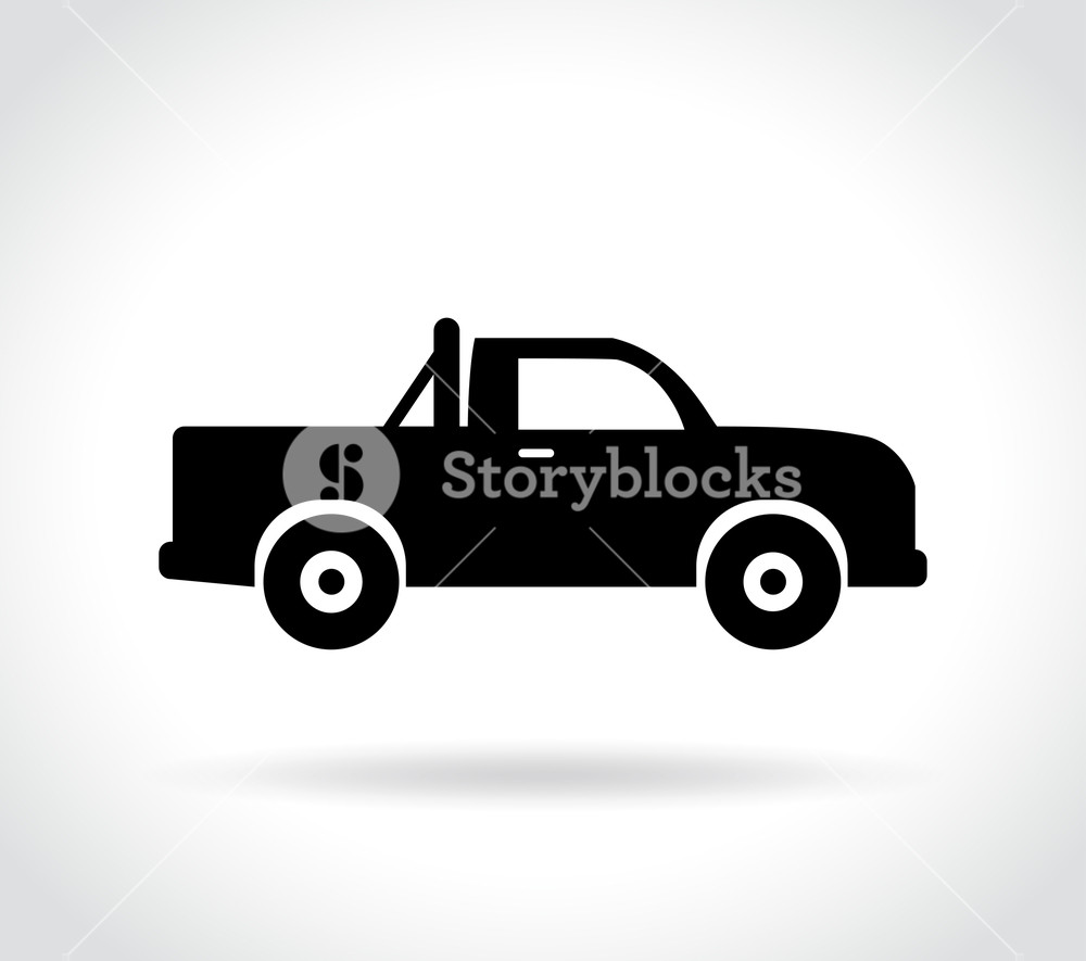 1000x885 Illustration Of Pick Up Icon On White Background Royalty Free