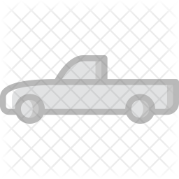 256x256 Pickup Icon Of Colored Outline Style