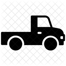 256x256 Pickup Truck Icon Of Glyph Style