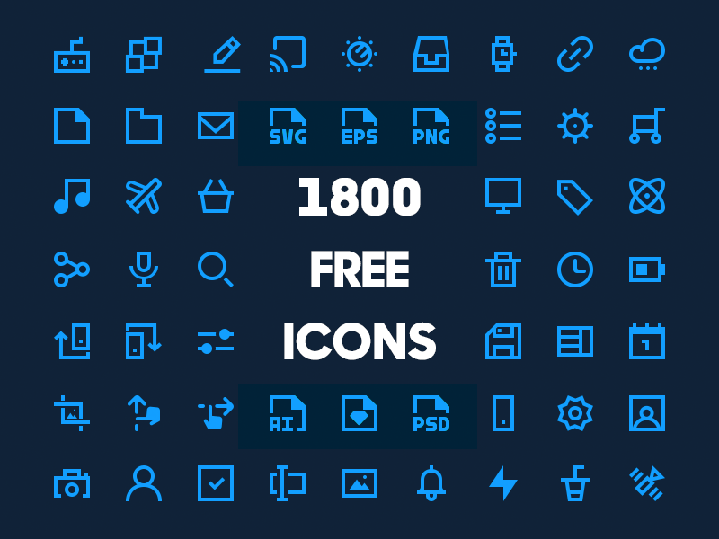 800x600 A Set Of Icons Sketch Freebie