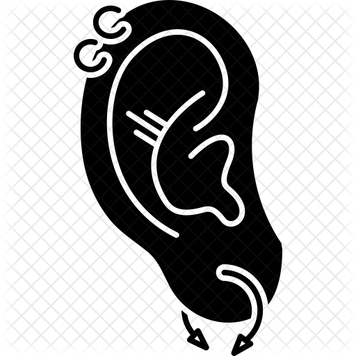 512x512 Piercing Icon Of Glyph Style