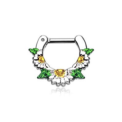 395x395 Septum Clicker Daisy Garden Icon Tragus Ring