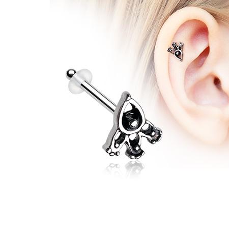 450x450 Victoria Trident Icon Piercing Stud With O Rings