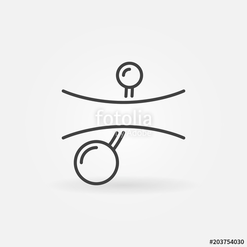 500x500 Belly Button Piercings Line Icon Vector Navel Piercing Symbol