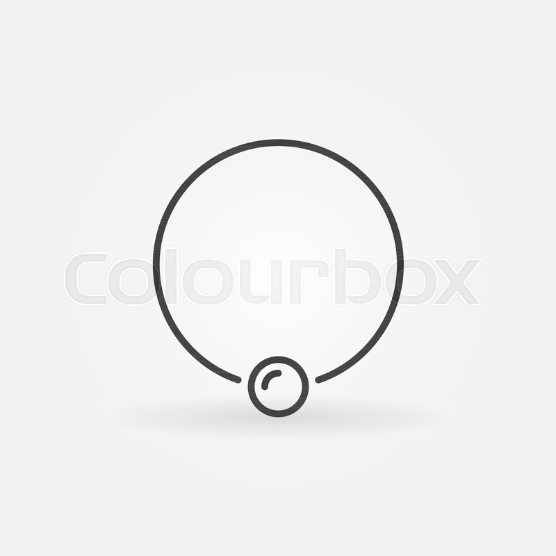 800x800 Captive Ring Outline Icon Vector Stock Vector Colourbox