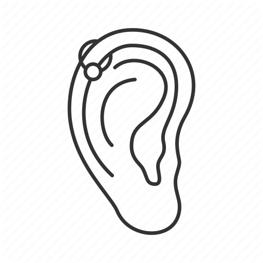 512x512 Adornment, Cartilage, Ear, Earring, Pierced, Piercing, Ring Icon