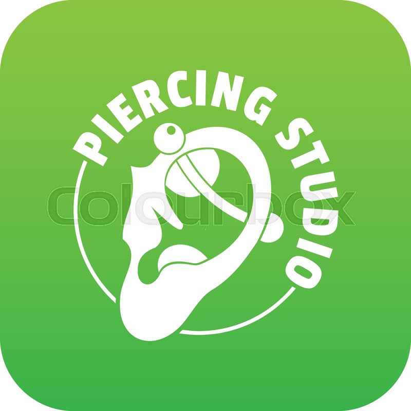 800x800 Piercing Icon Green Vector Isolated On Stock Vector Colourbox