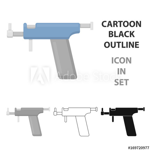 500x500 Ear Piercing Gun Icon Cartoon Single Tattoo Icon From The Big