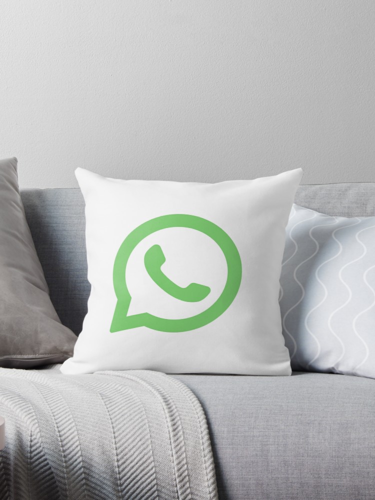750x1000 Whatsapp Icon Throw Pillow