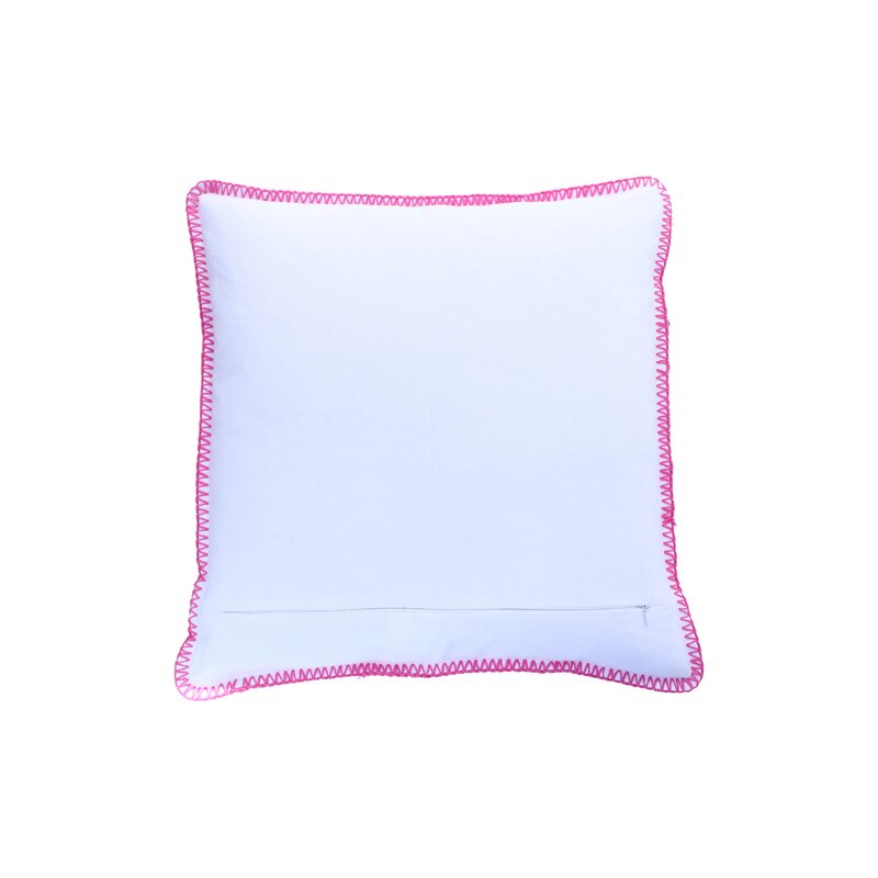 800x800 World Menagerie Leticia Elephant Icon Indoor Cotton Throw Pillow