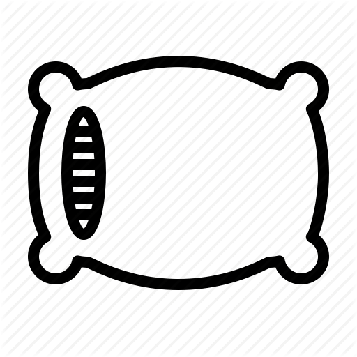 512x512 Bedroom, Line, Pillow Icon