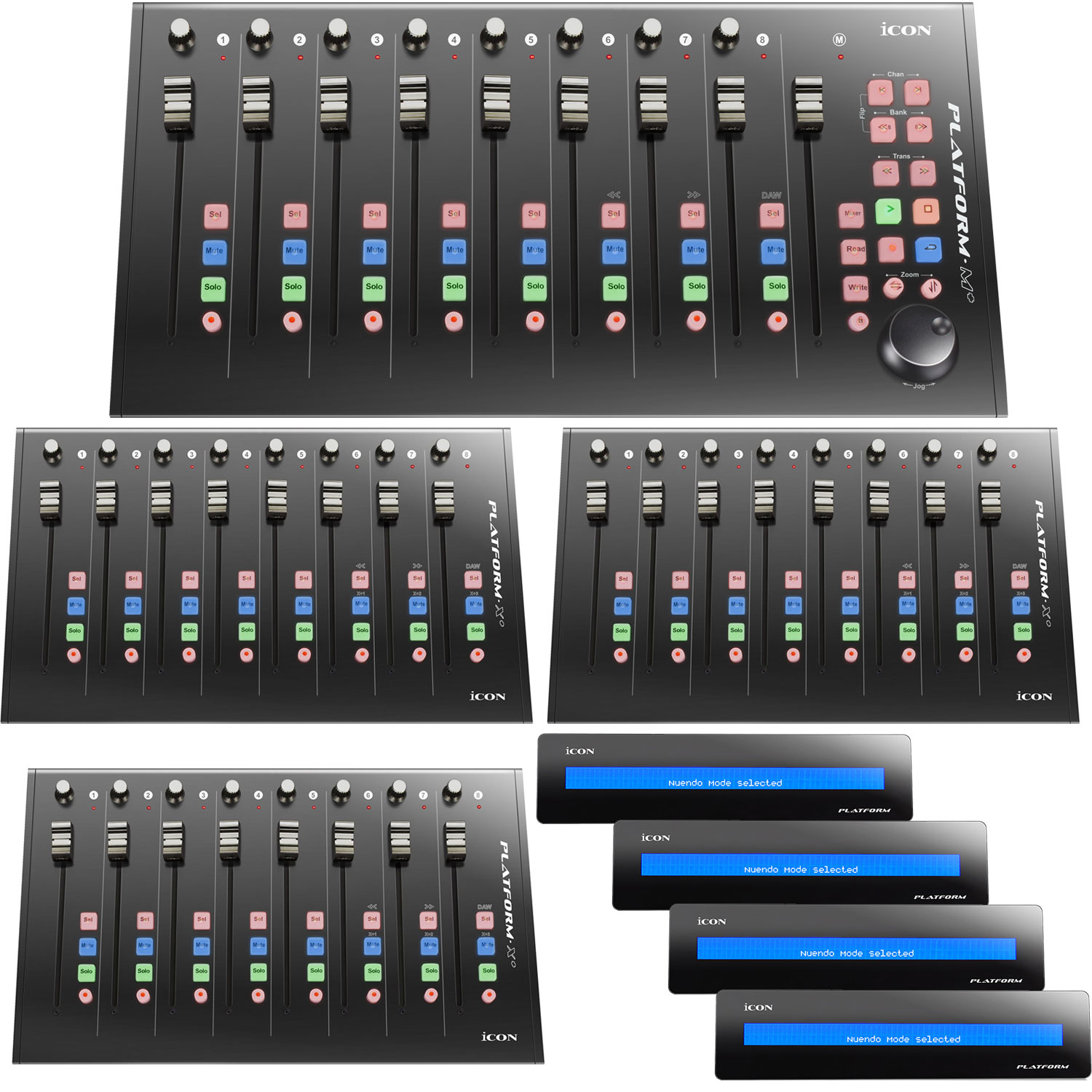 1500x1500 Icon Platform M Desktop Daw Controller Large Display Package Pssl