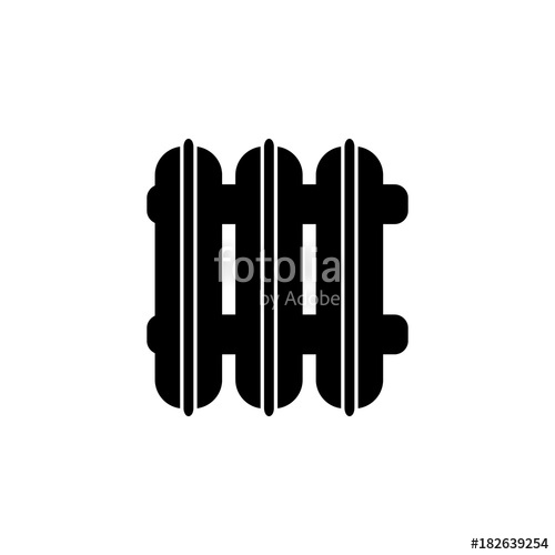 500x500 Radiator Icon Plumbing Element Icon Premium Quality Graphic