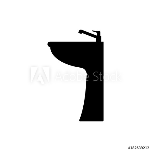 500x500 Sink Icon Plumbing Element Icon Premium Quality Graphic Design