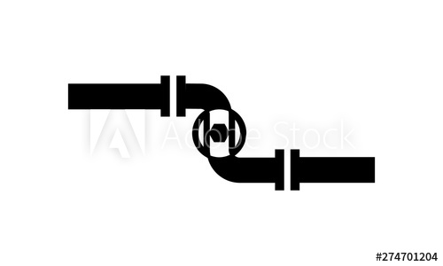 500x300 Clogging Tube Icon Plumbing Element Icon Premium Quality Graphic