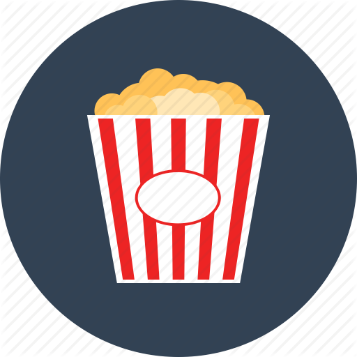 512x512 Cinema, Entertainment, Food, Junk Food, Movie, Popcorn, Snack Icon