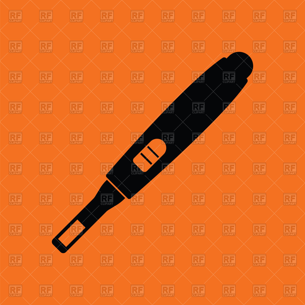 1200x1200 Pregnancy Test Icon On Orange Background Vector Image Of Icons