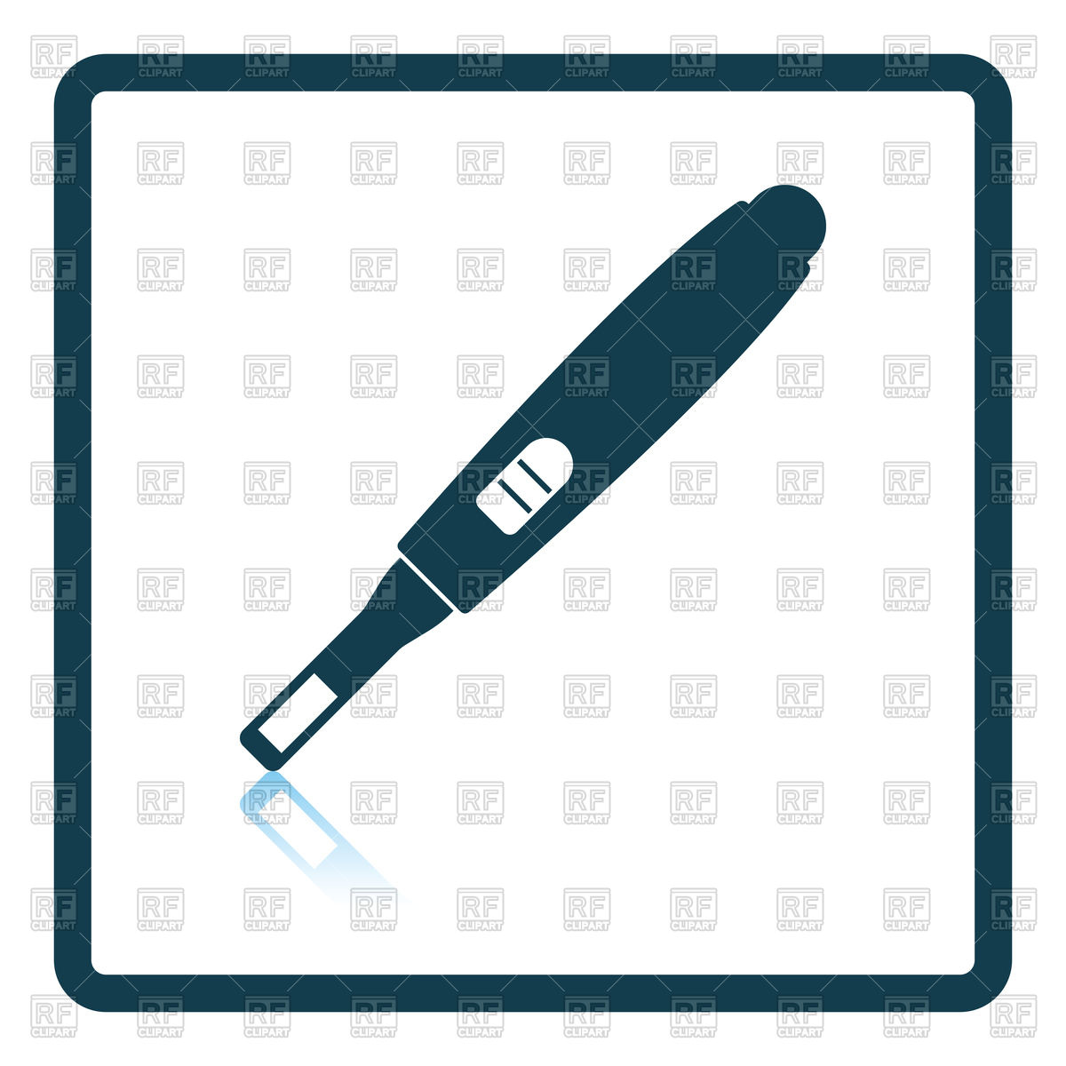 1200x1200 Shadow Reflection Design Of Pregnancy Test Icon Vector Image