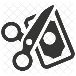 256x256 Price Cut Icon Of Glyph Style