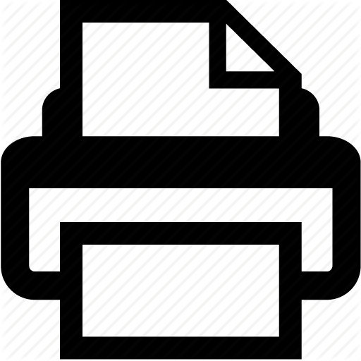512x512 Document, Print, Printer Icon