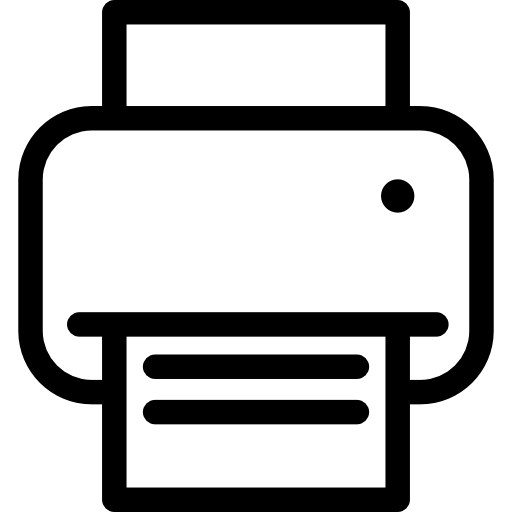 512x512 Print Button Icons Free Download